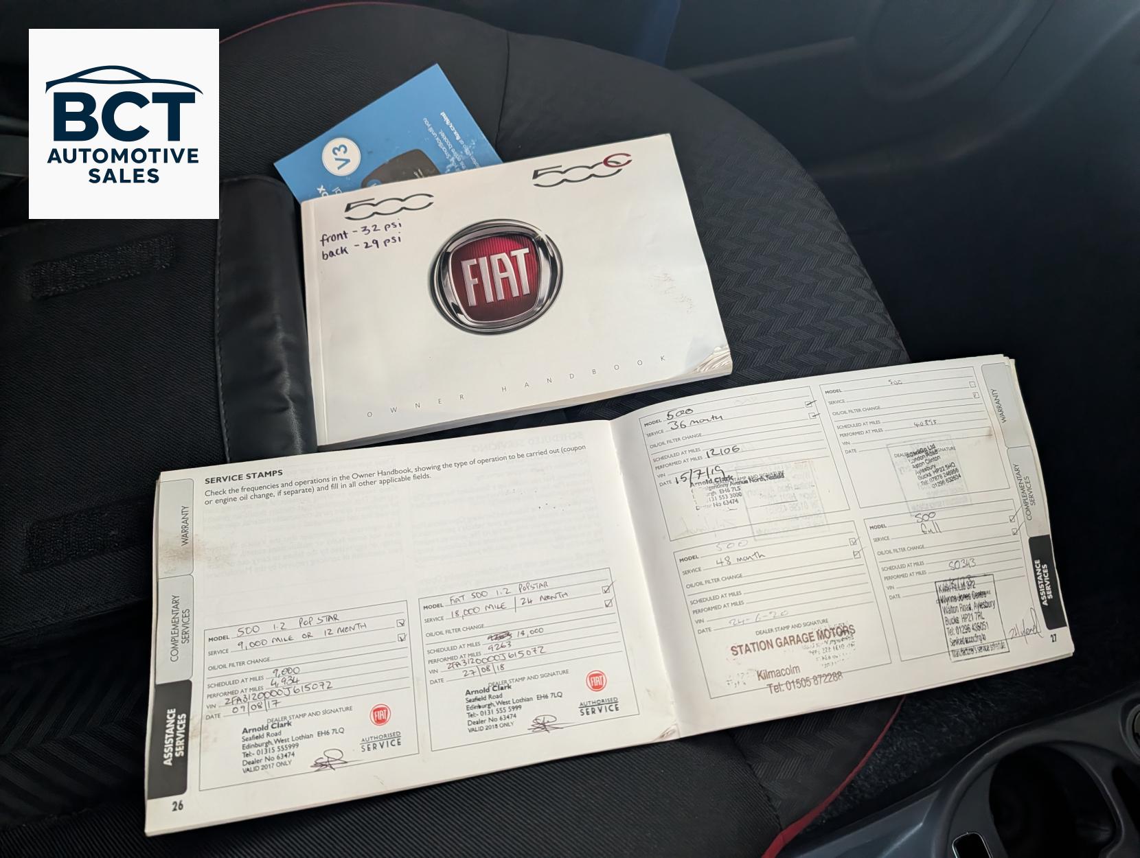 Fiat 500 1.2 ECO Pop Star Hatchback 3dr Petrol Manual Euro 6 (s/s) (69 bhp)