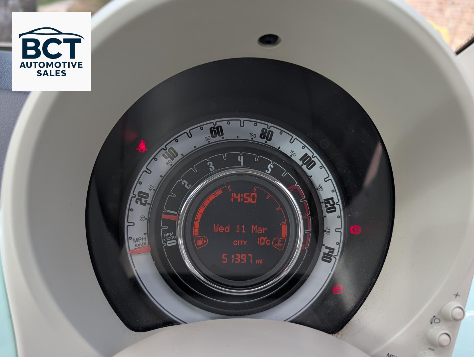 Fiat 500 1.2 Lounge Hatchback 3dr Petrol Manual Euro 6 (s/s) (69 bhp)